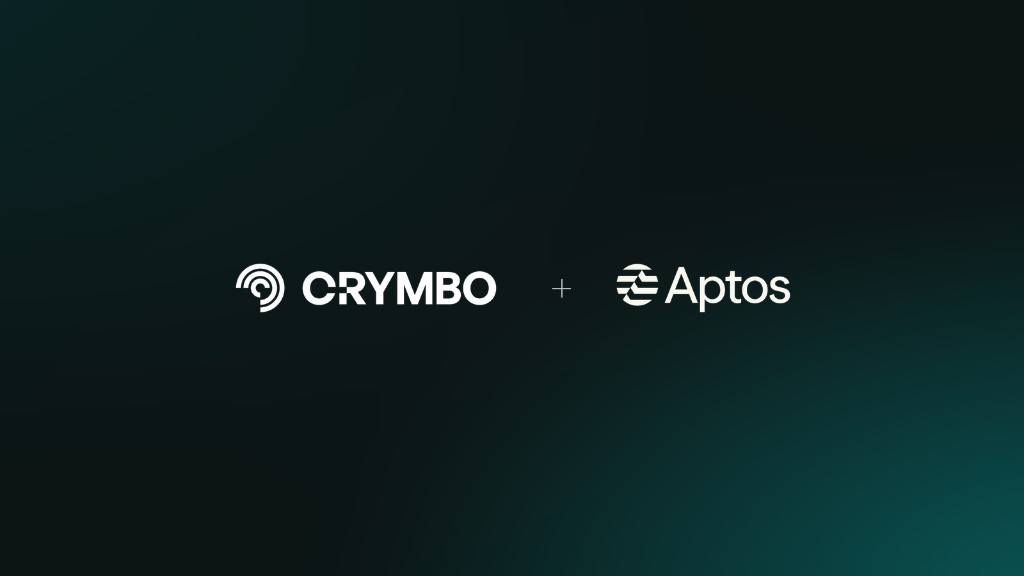CRYMBO and Aptos partnership announcement graphic