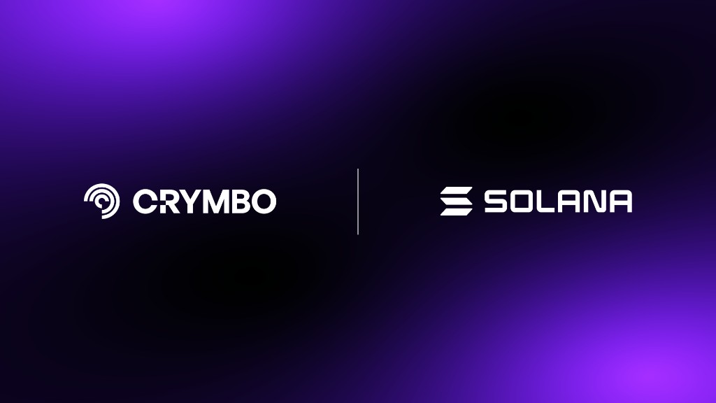 CRYMBO and Solana partnership announcement graphic